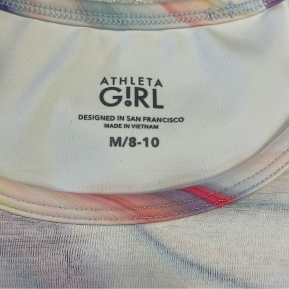 Athleta Girl Double The Fun Layered Racerback Tank Size Medium 8-10 - Picture 3 of 6